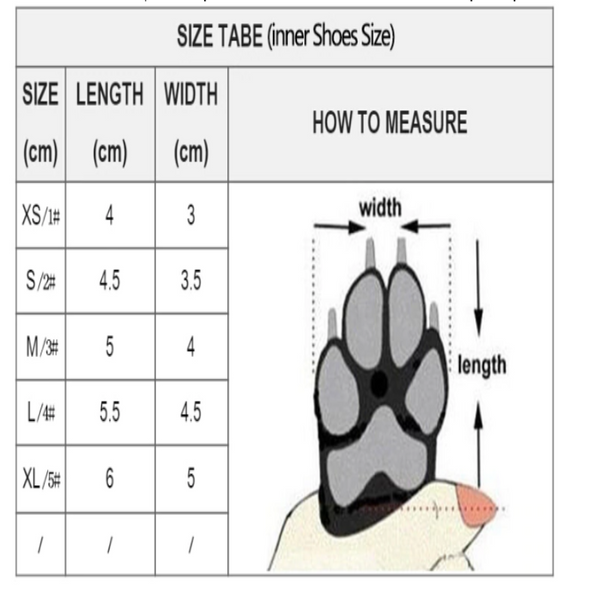 Super Warm Dog Shoes