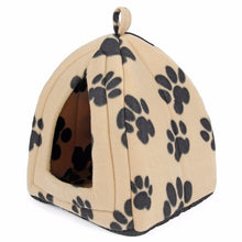 Load image into Gallery viewer, Paw Stripe Pet Bed House