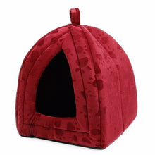 Load image into Gallery viewer, Paw Stripe Pet Bed House