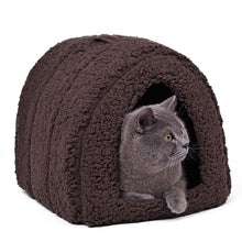 Load image into Gallery viewer, Paw Stripe Pet Bed House