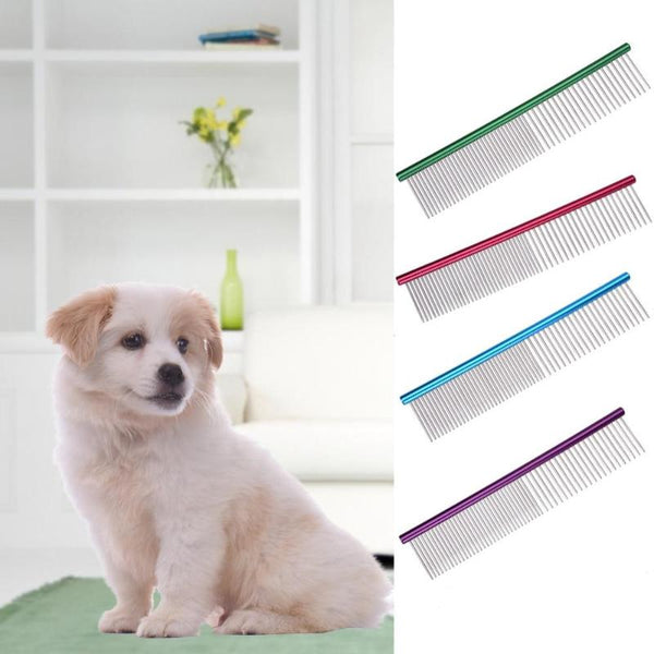 Stainless Steel Stripe Grooming Comb