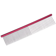 Load image into Gallery viewer, Stainless Steel Stripe Grooming Comb