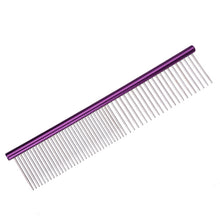 Load image into Gallery viewer, Stainless Steel Stripe Grooming Comb