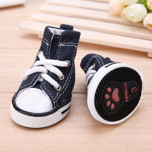 Denim Pet Dog Shoes