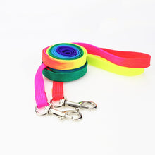 Load image into Gallery viewer, Colorful Rainbow Dog Collar Harness Leash