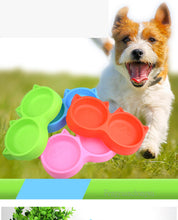Load image into Gallery viewer, Plastic Pet Double Bowl