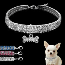 Load image into Gallery viewer, Bling Rhinestone Dog Collar